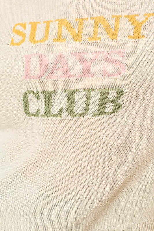 SUNNY DAYS CLUB SWEATER