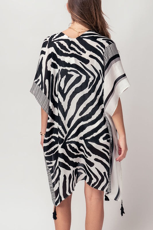 ZEBRA PRINT KIMONO