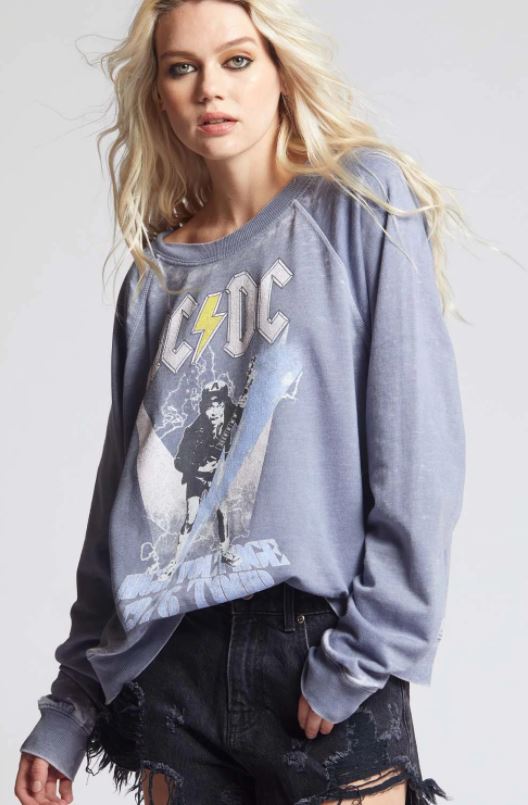 AC/DC VINTAGE GRAPHIC PULLOVER