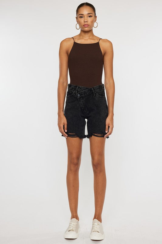 MIDNIGHT DENIM SHORTS