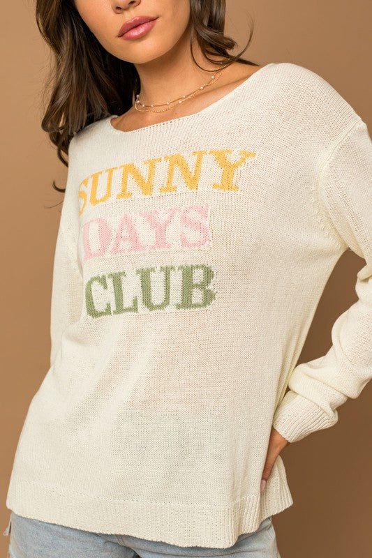 SUNNY DAYS CLUB SWEATER