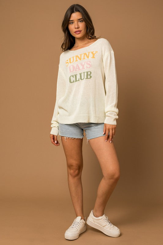 SUNNY DAYS CLUB SWEATER