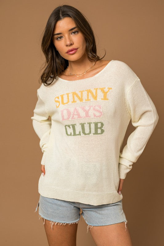 SUNNY DAYS CLUB SWEATER