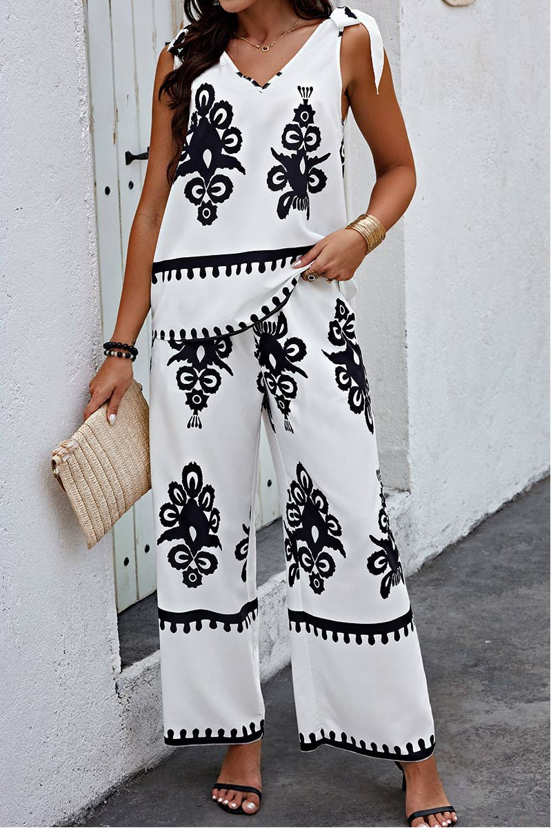 FANCY FLORAL KNOT SHOULDER SET