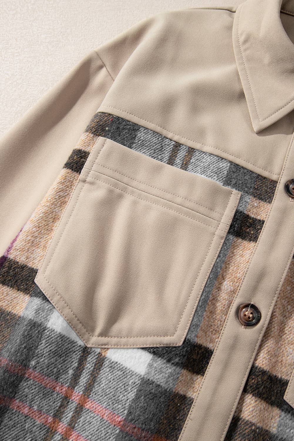 PLAID AND PROUD PATCHWORK MINI DRESS