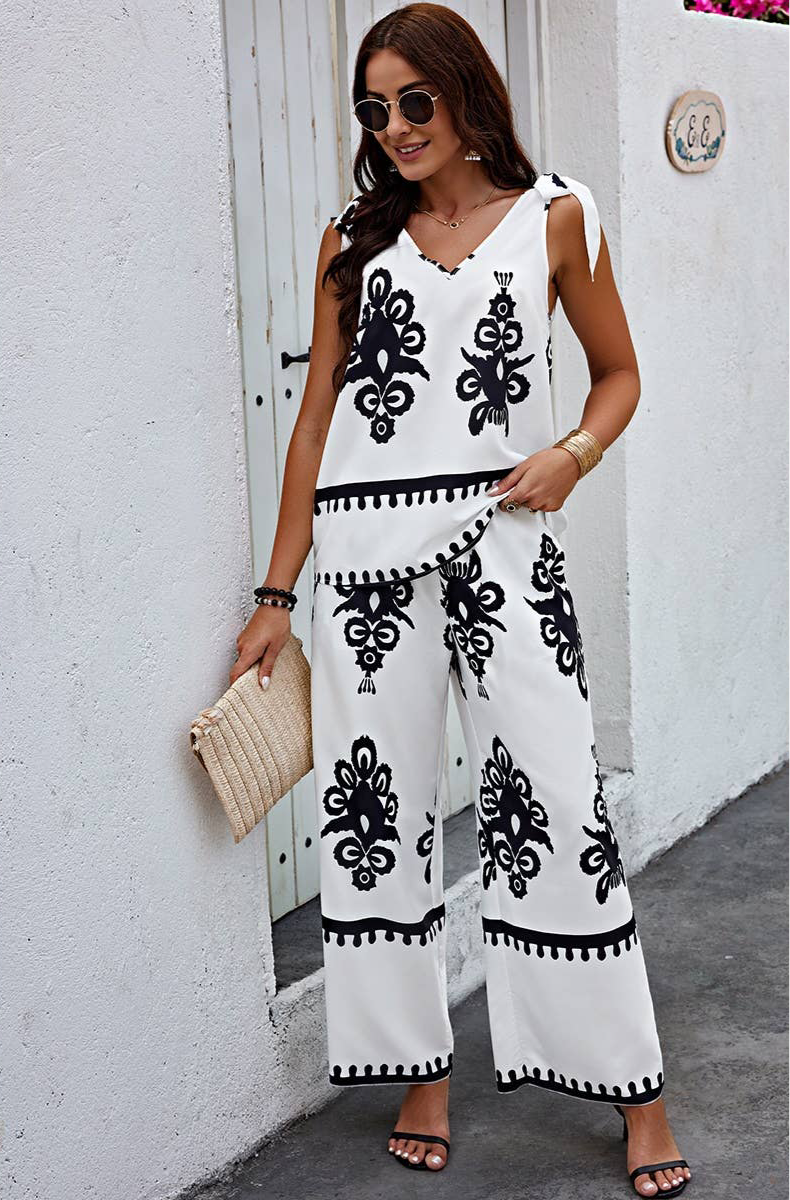 FANCY FLORAL KNOT SHOULDER SET