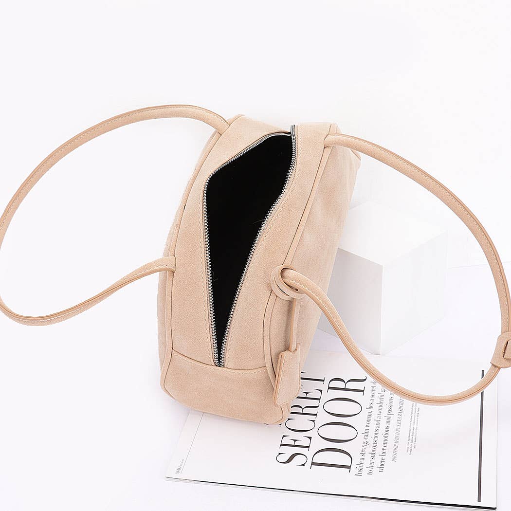 BARE BEAUTY FAUX SUEDE SPORT BAG