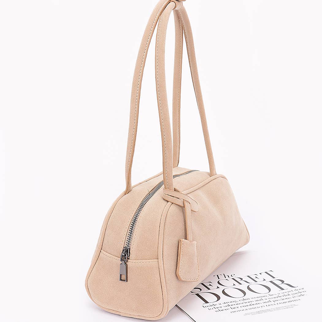 BARE BEAUTY FAUX SUEDE SPORT BAG