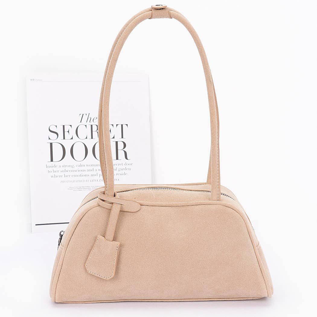 BARE BEAUTY FAUX SUEDE SPORT BAG