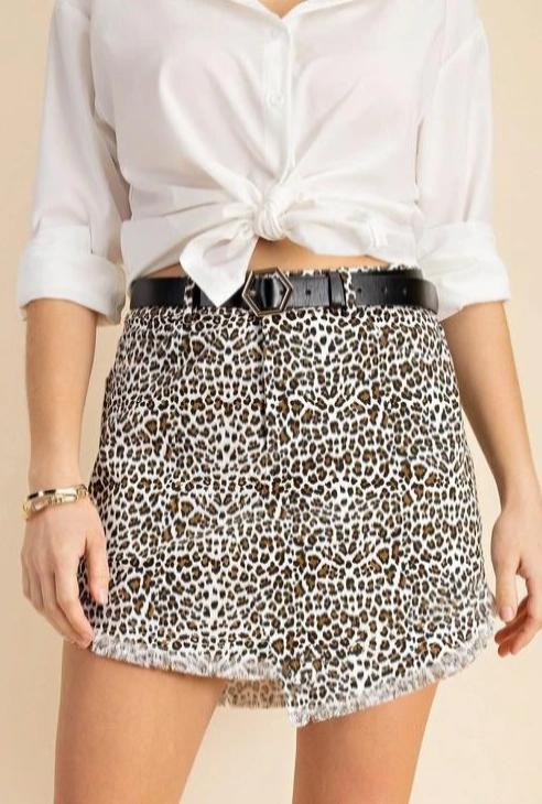 CHEETAH MINI SKIRT