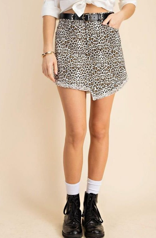 CHEETAH MINI SKIRT