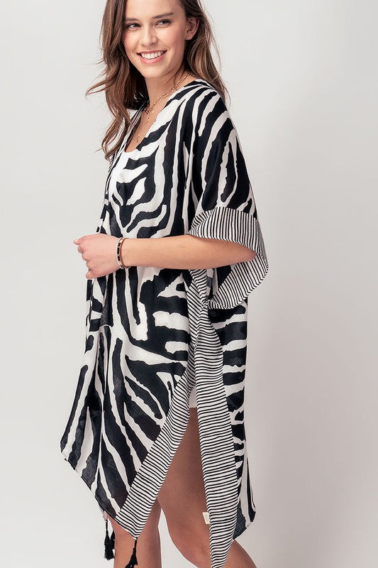 ZEBRA PRINT KIMONO