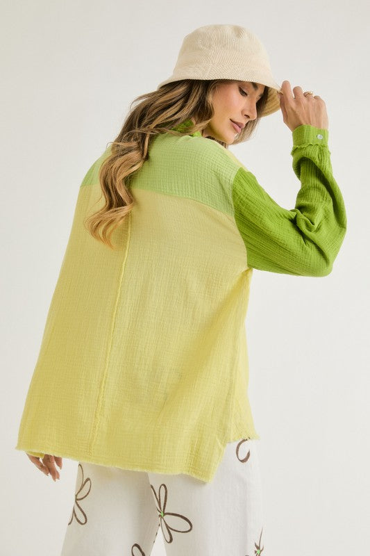 DAY DREAMIN' BUTTON DOWN TOP